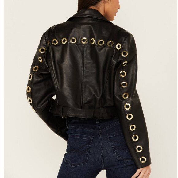 Cleobella - Black Baxter Leather Jacket - Picture 4 of 9